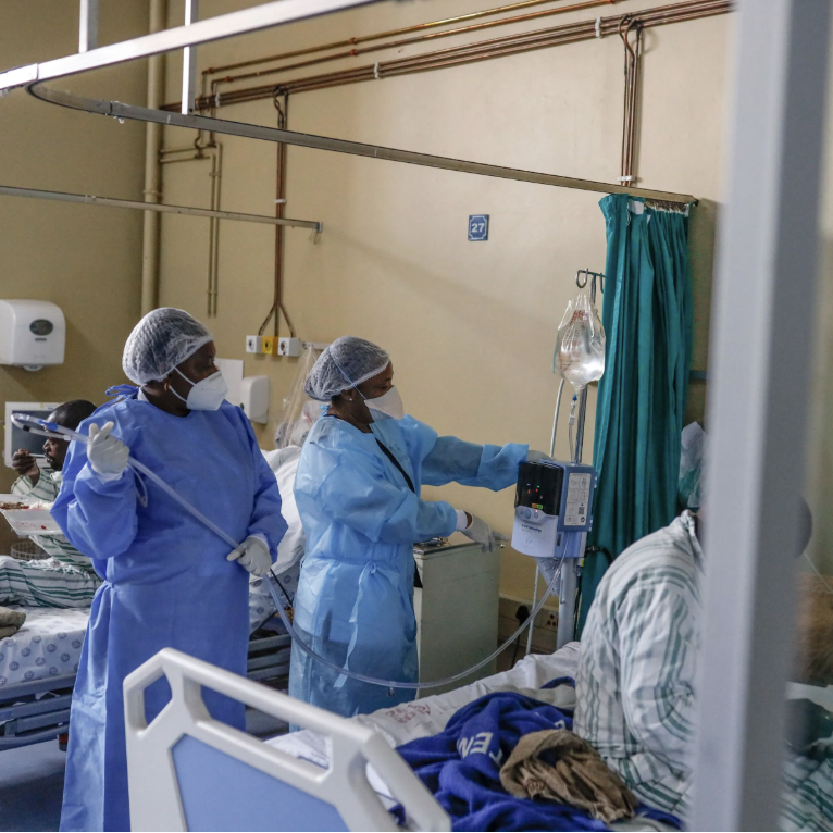 Hospital ward corridor